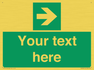 Custom Arrow Right Sign